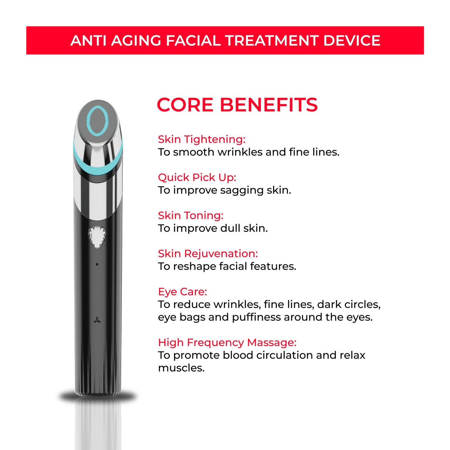 GlowLift™ EMS Microcurrent Facial Device – Skin Rejuvenation & Anti-Aging Toning Tool