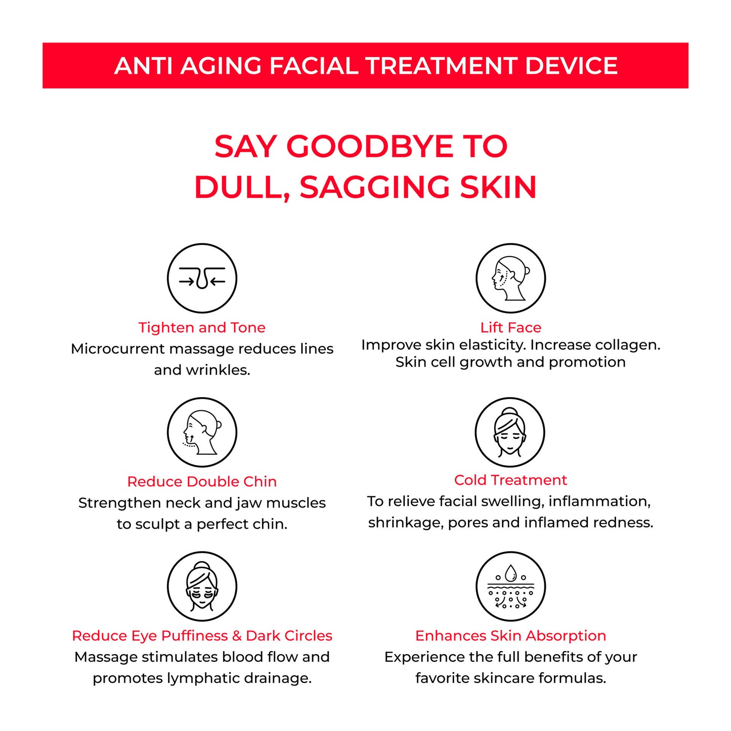 GlowLift™ EMS Microcurrent Facial Device – Skin Rejuvenation & Anti-Aging Toning Tool