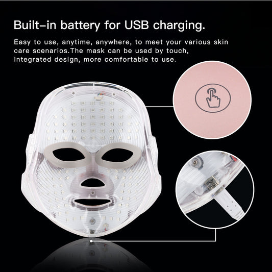 GlowTherapy™ 7-Color LED Skin Rejuvenation Mask – Professional Facial Care at Home