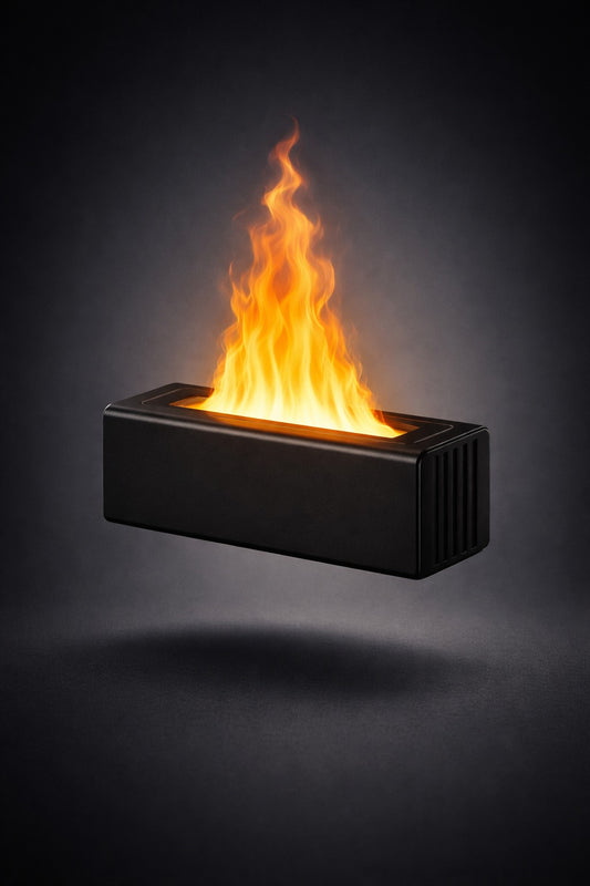 Flame Glow™ USB Aroma Diffuser – Rainy Night Ambience & Relaxing Mist